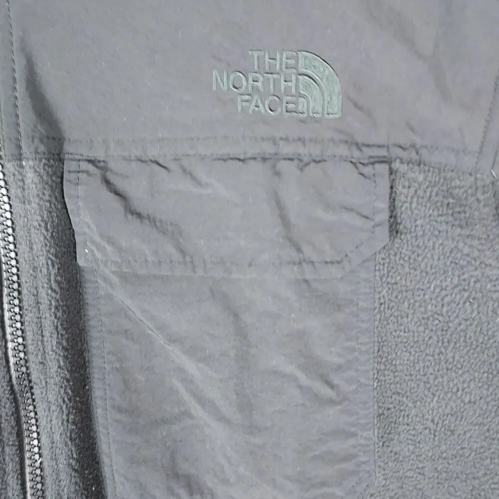 The North Face Fleece Jacket Mens Medium Black Full Zip Outdoor Pockets